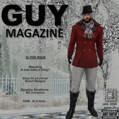 GUY Magazine: A quarterly update on fashion & trends for gay men in Second Life